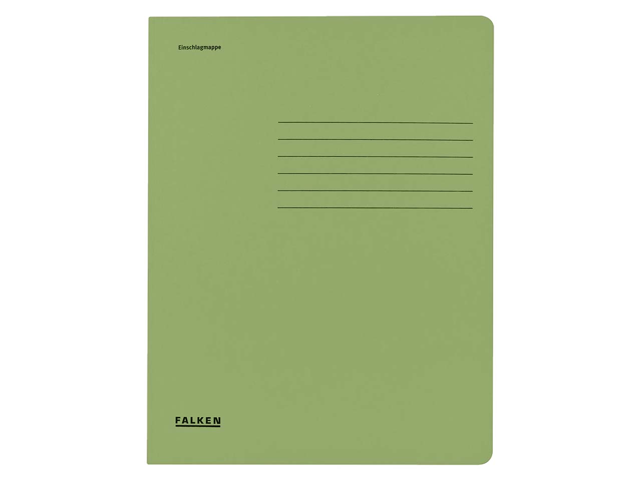 Falken Einschlagmappe mit 3 Klappen 320g/m² grün
