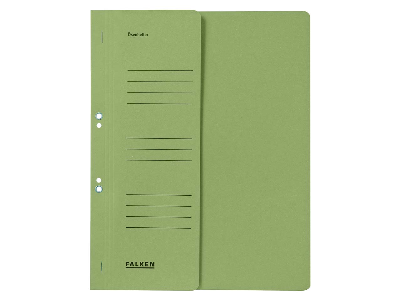 Falken Ösenhefter mit halbem Deckel 250g/m² grün