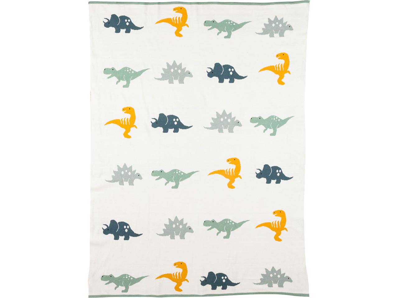 tranquillo Bio-Babydecke "DINO" 100 x 80 cm, cream