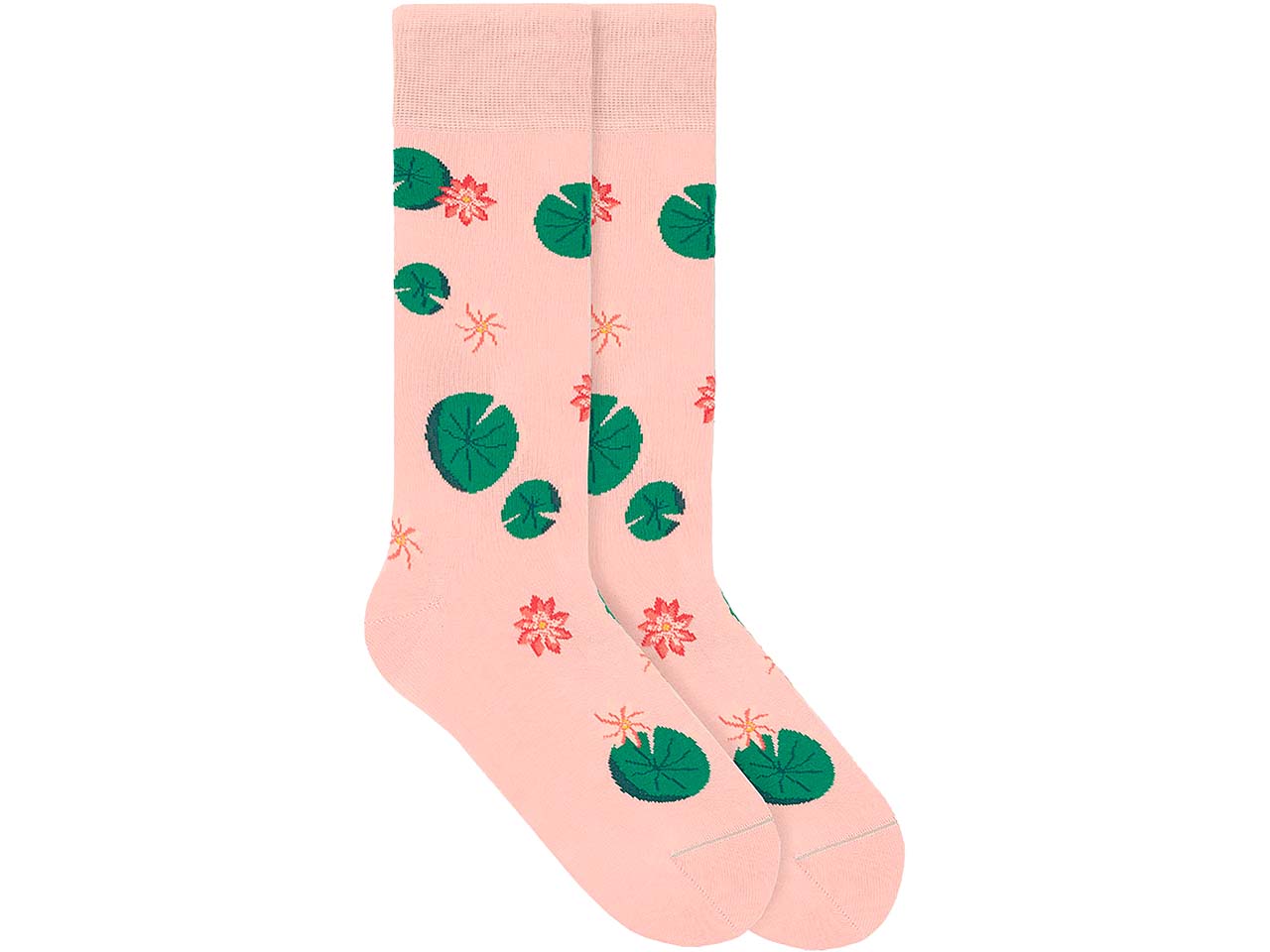 VON JUNGFELD Bio-Socken 'Water Lily', rose pink, Gr. 43/46
