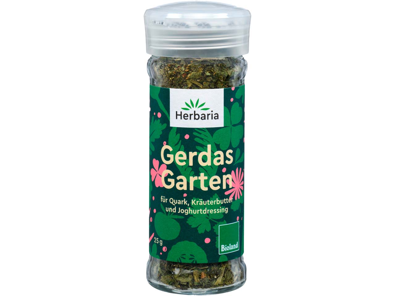 Herbaria Bio-Gewürzmischung "Gerdas Garten" im Glasstreuer, 25 g