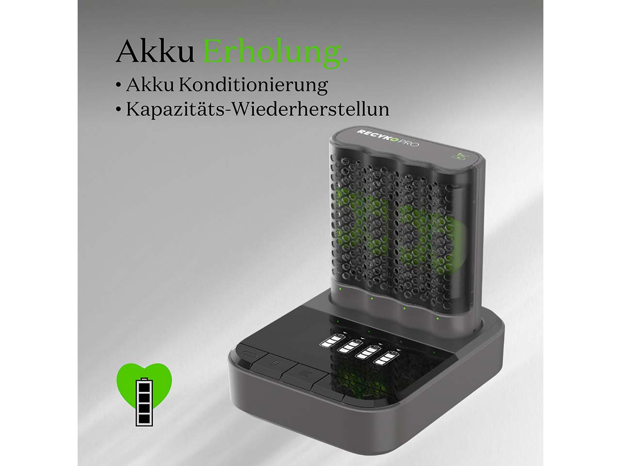 GP Battery USB Ladestation "P461D" inkl. Ladegerät "P461" + 4xAA "ReCyko+ Pro,je 2.000mAh