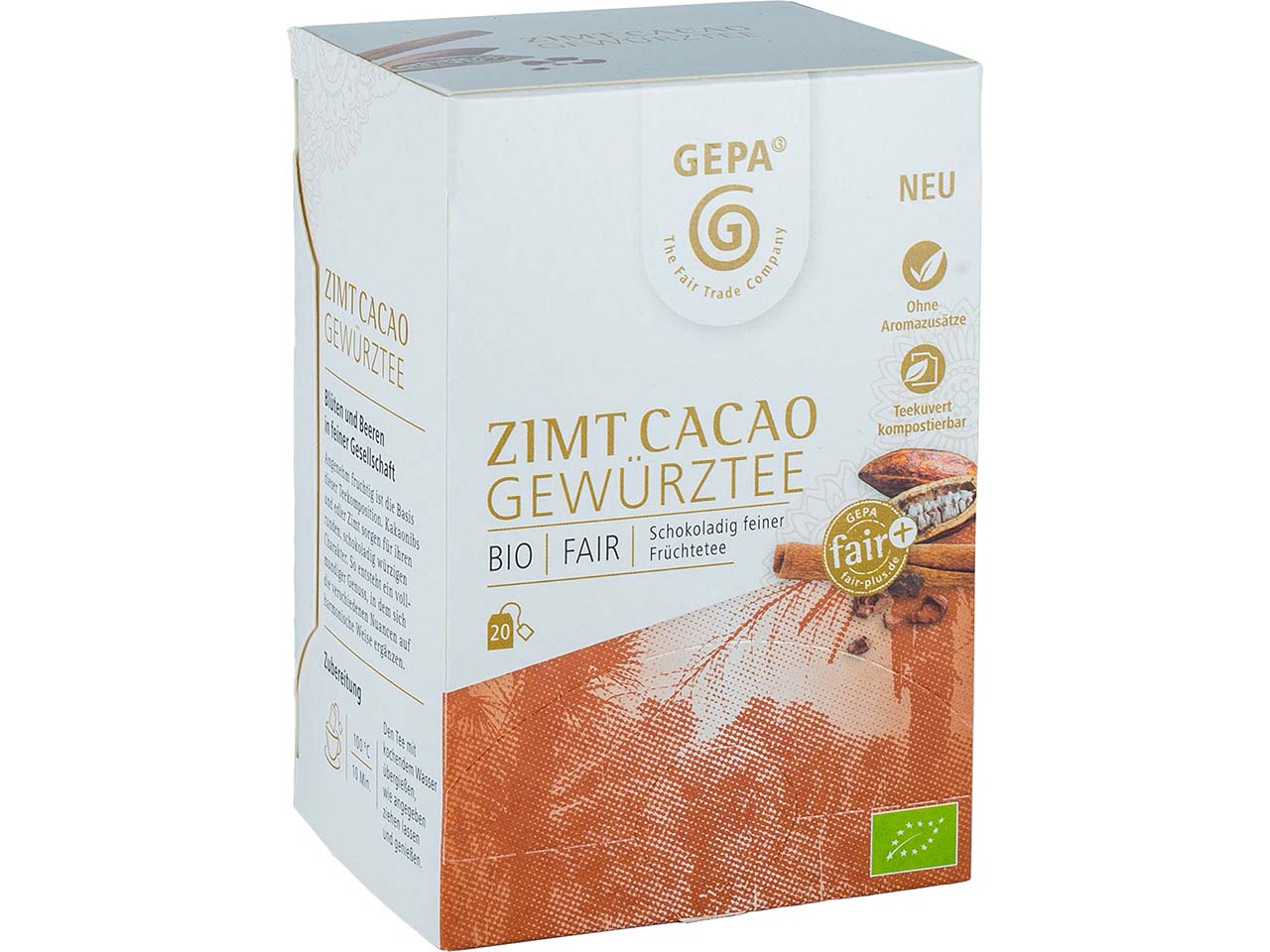GEPA Bio-Gewürztee "Zimt Cacao", 34 g