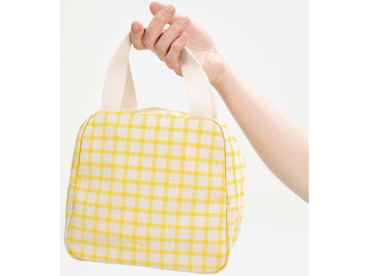 MELA Bio-Organizer-Tasche "JASMEET" 4,5 l, greige/summer grid print