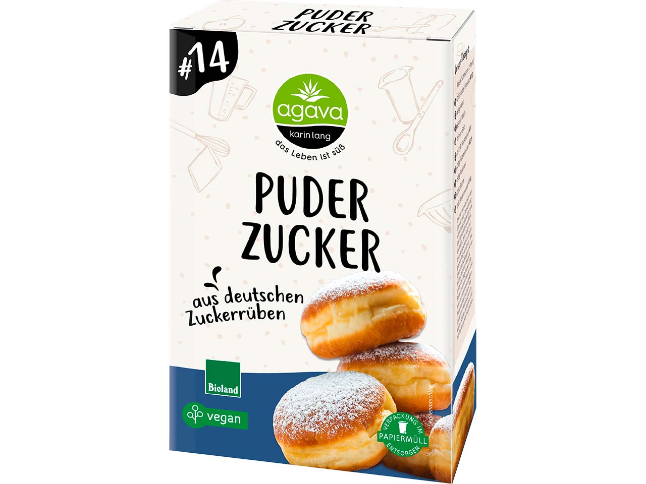 agava Bio-Puderzucker, 250 g