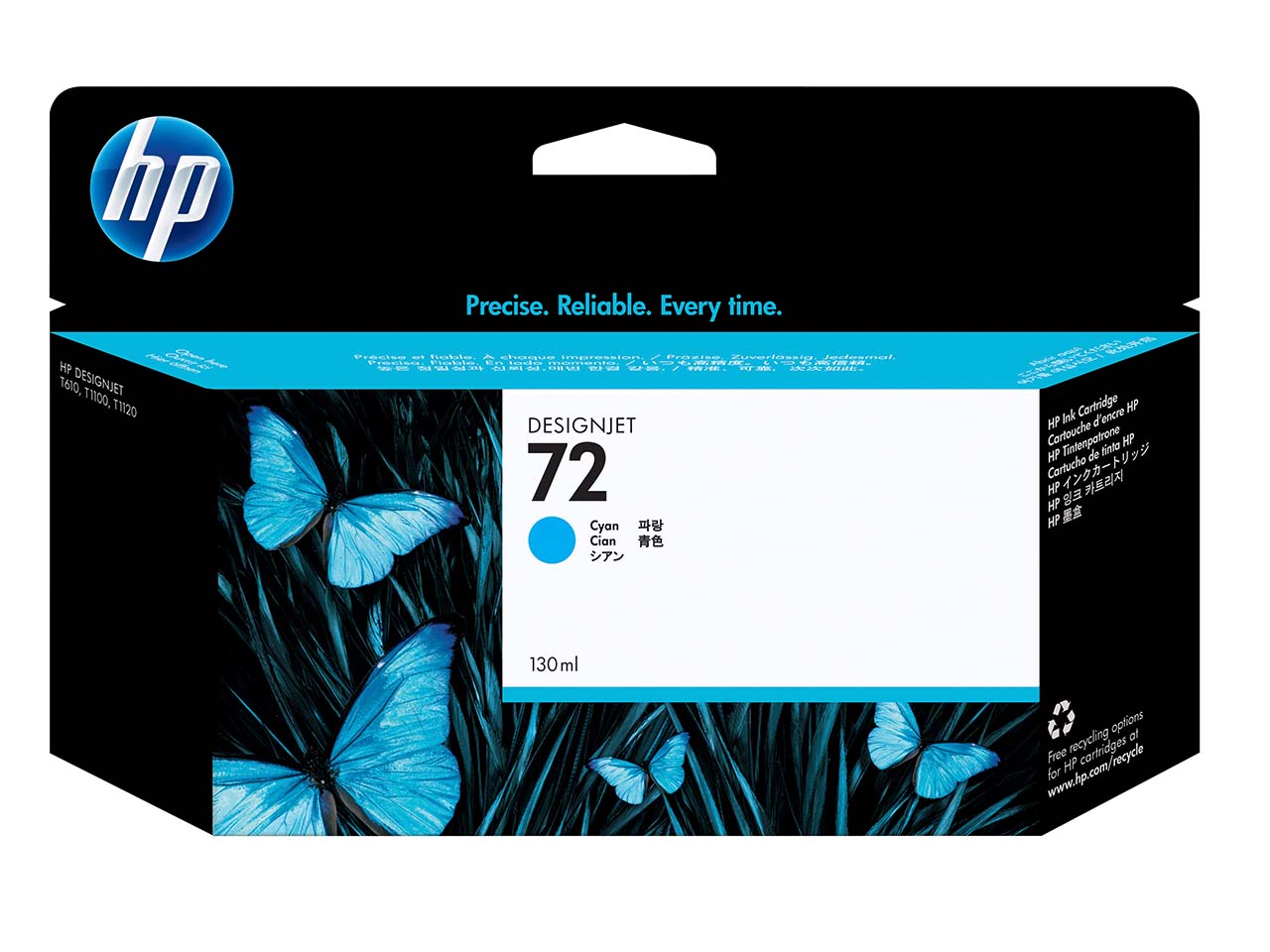hp Tintenpatrone C9371A, Nr. 72XL cyan