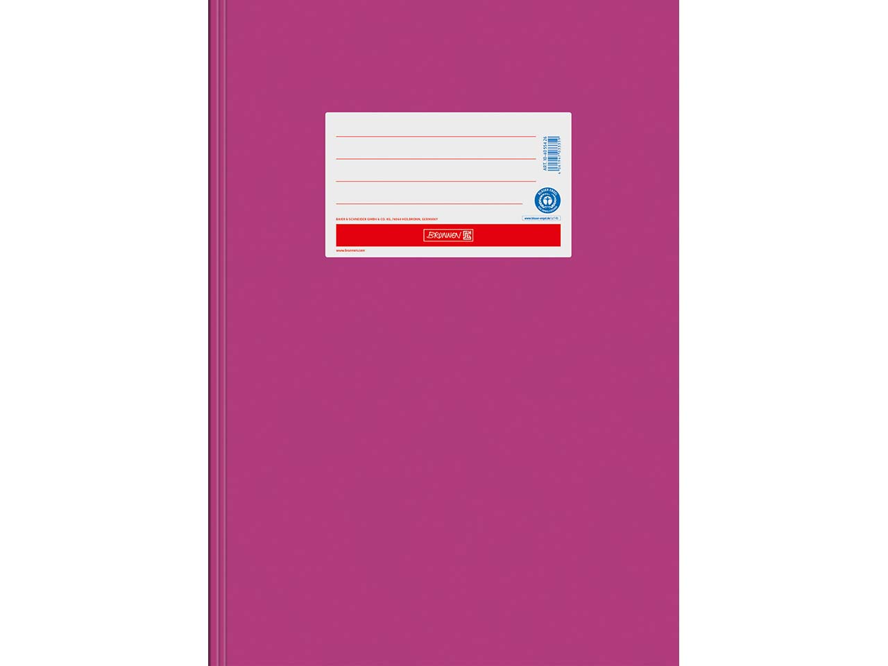 BRUNNEN Heftumschlag aus Papier DIN A4, pink