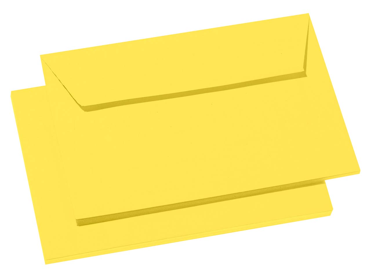 20 Clairefontaine Briefumschläge 'Pollen' C6, Haftklebung, o. Fenster, 120 g/m² gelb