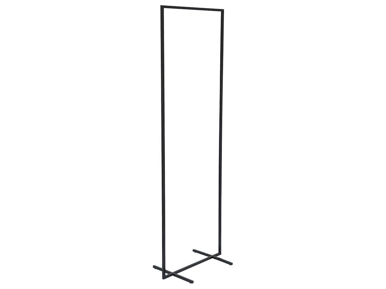 Garderobe 'Jonathan' B 50 x H 150 cm, Stahl pulverbeschichtet, schwarz