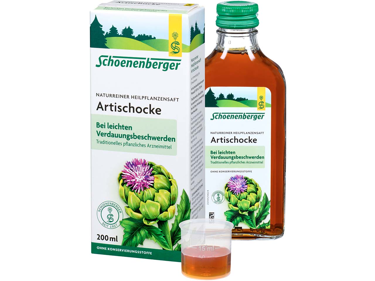 Schoenenberger Heilpflanzensaft "Artischocke" bei Verdauungsbeschwerden, 200 ml