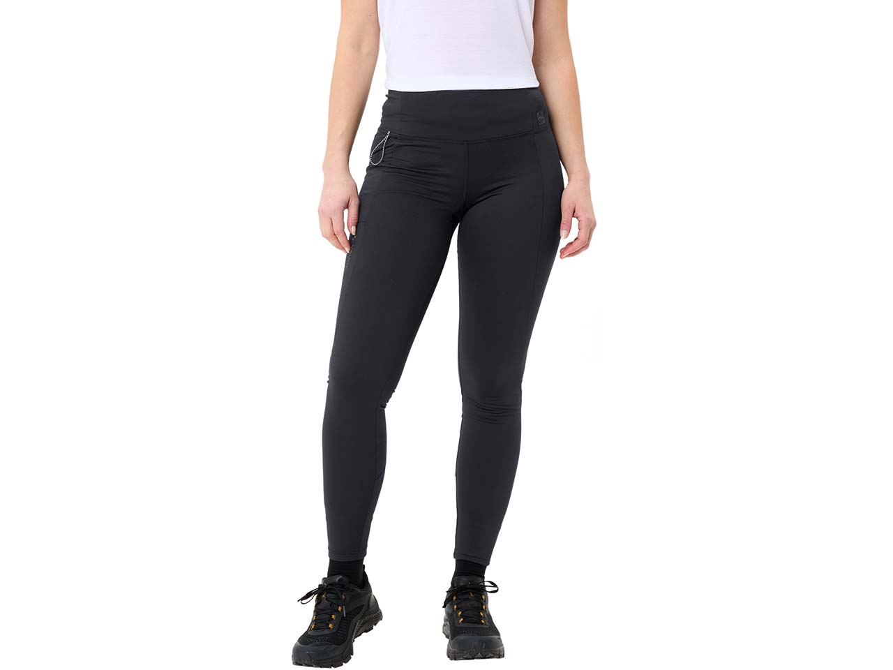 VAUDE Damen-Winter-Leggings "Neyland" mit aufgerauhter Innenseite, black uni, Gr. 44