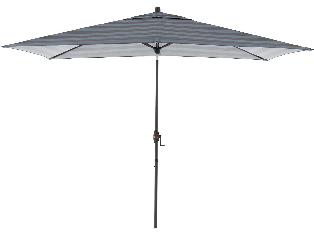 doppler Sonnenschirm "myZone Auto Tilt" 300 x 200 cm, HV, Blockstreifen anthrazit