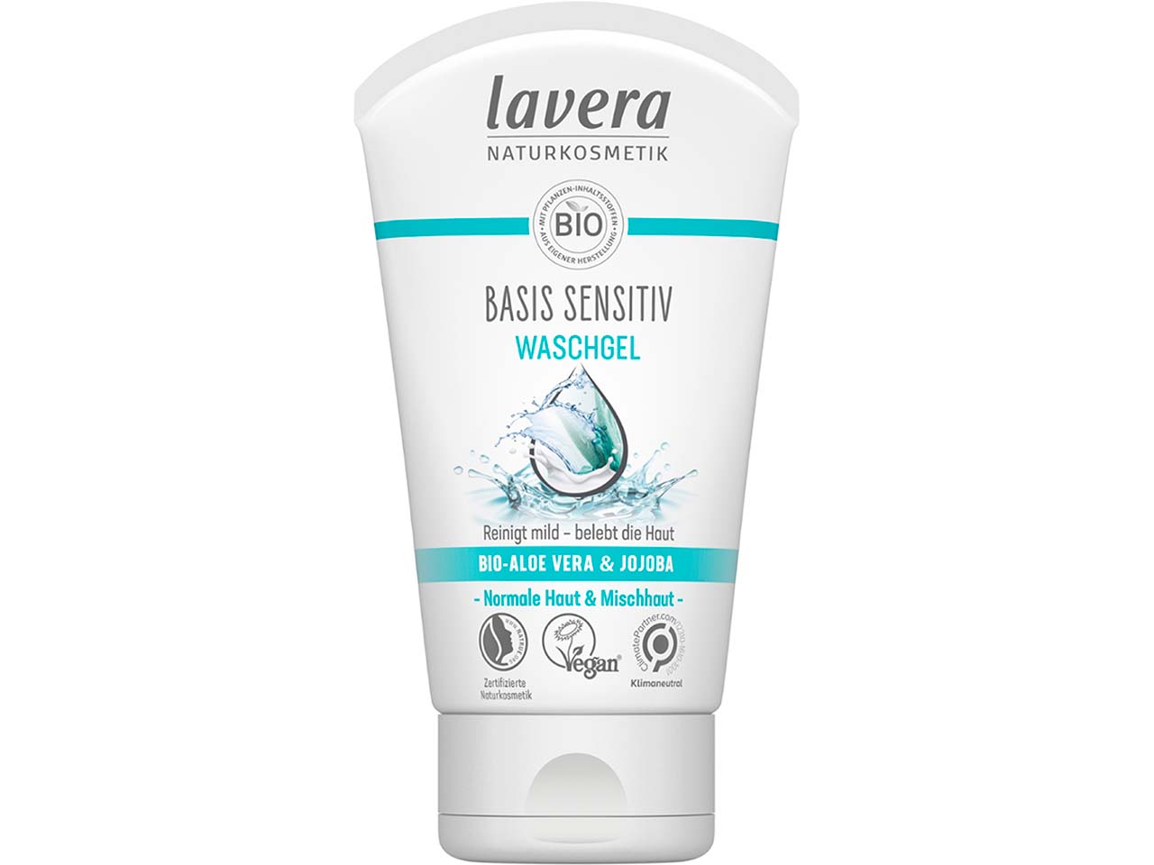 lavera Bio-Waschgel "basis sensitiv" neue Rezeptur, 125 ml