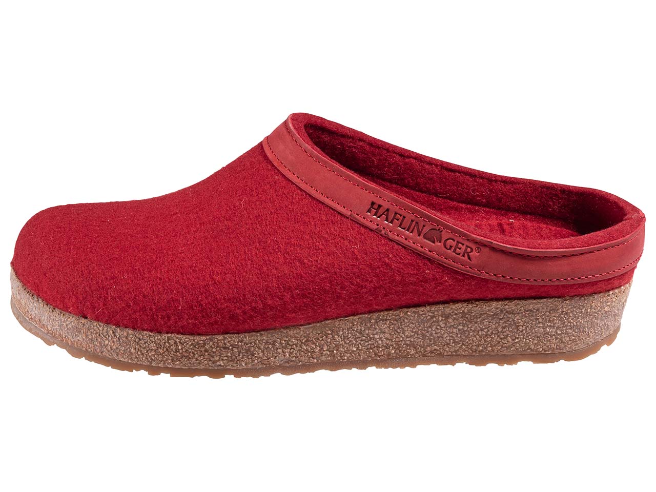 Haflinger Hausschuhe "Torben" rot, Gr. 42