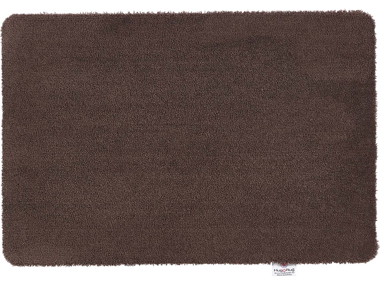 HugRug Fußmatte "Sense" aus recycelten Plastiflaschen, 120 x 80 cm, clove brown