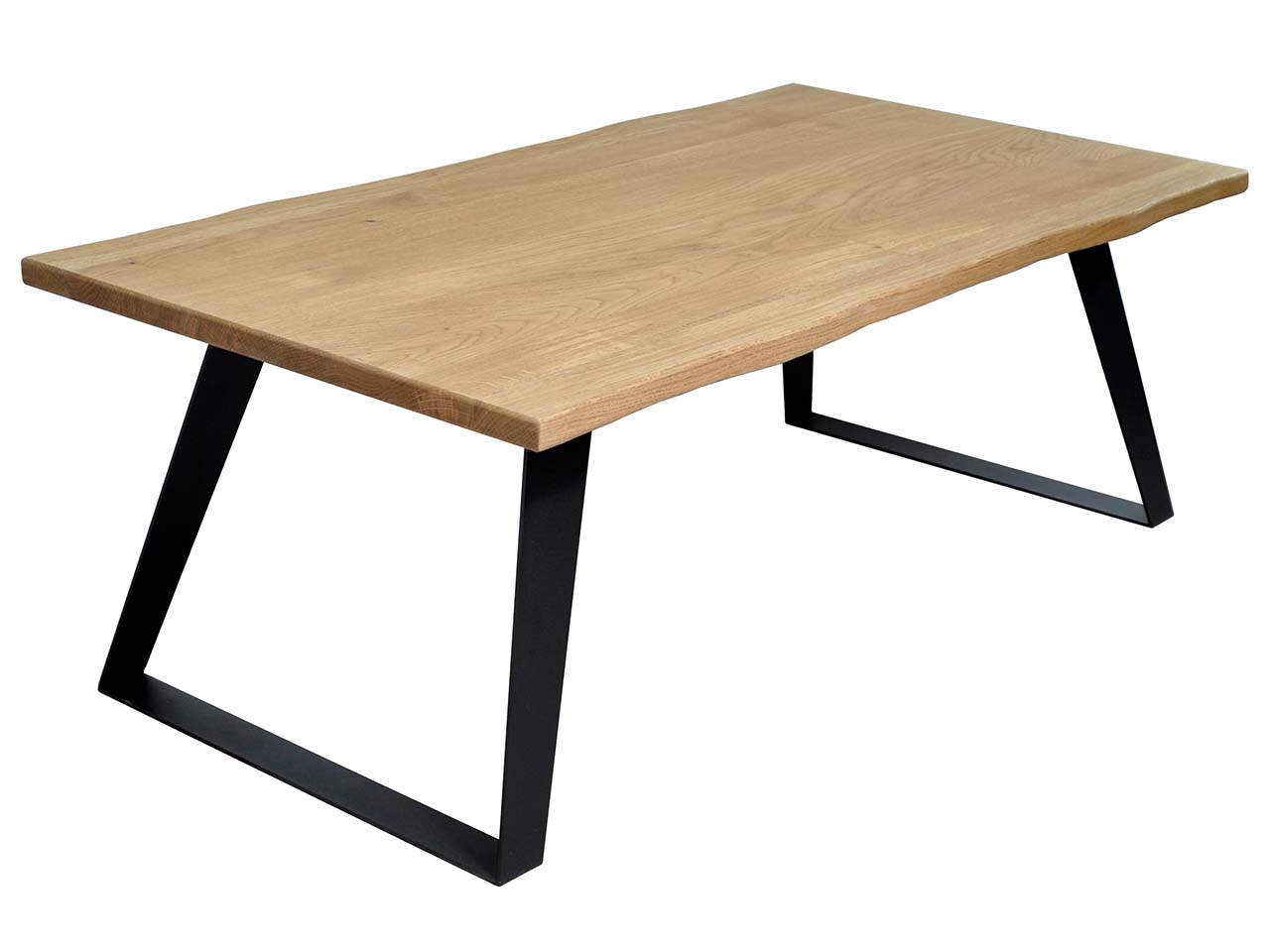 Couchtisch 'Charlie', mit Baumkante, Wildeiche, 110 x 40 x 60 cm