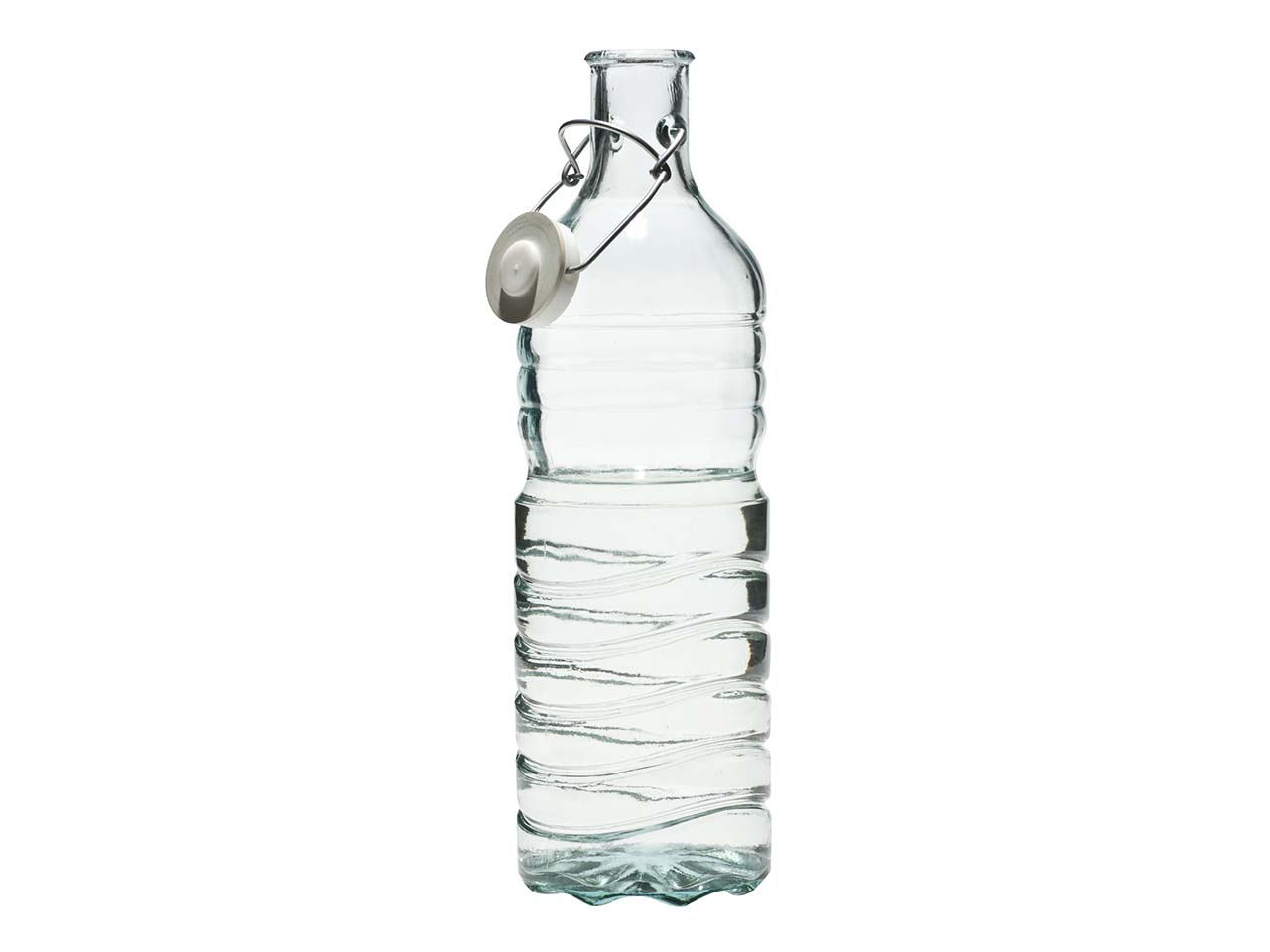 Bügelverschlussflasche aus Recyclingglas 1,5 l