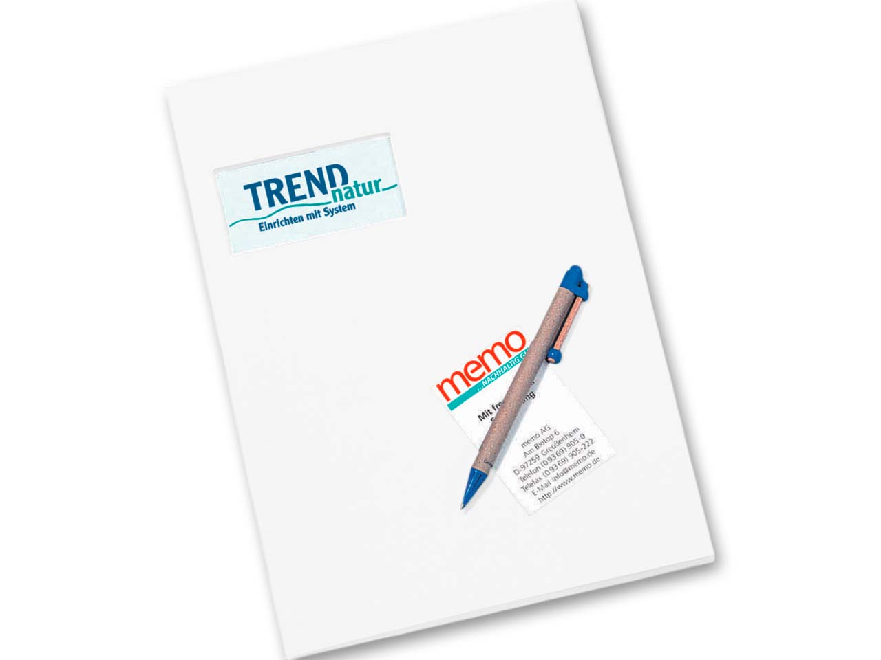 memo Angebotsmappe weiß 270 g/m² m.F. 21 x 30 cm