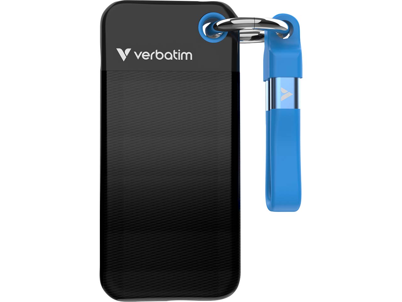 Verbatim Externe SSD-Festplatte "Pocket" schwarz, blau 2 TB