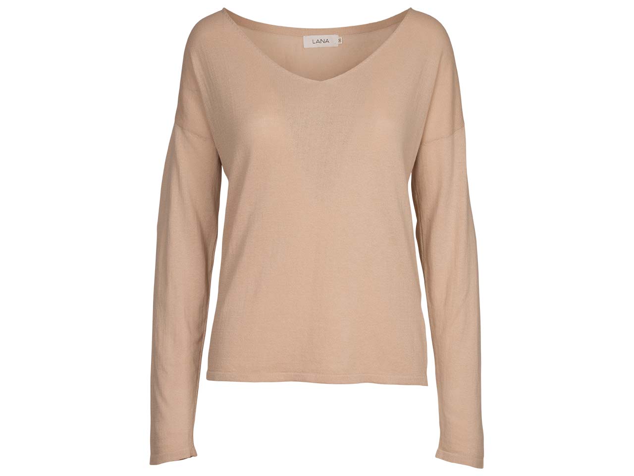LANA Bio-Damen-Pullover "Sophie" light sand, Gr. 36