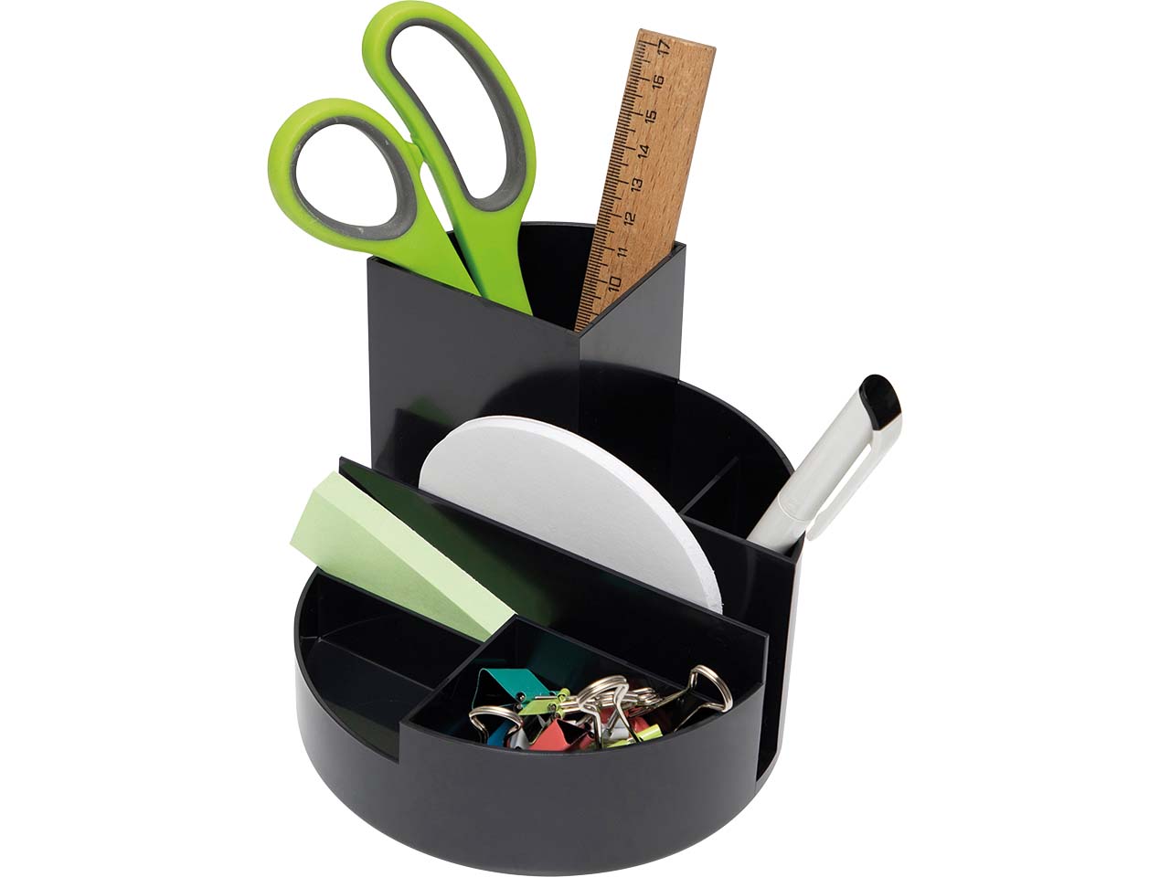 MAUL Rund-Organizer "MAULrundbox" aus Recycling-Kunststoff, schwarz