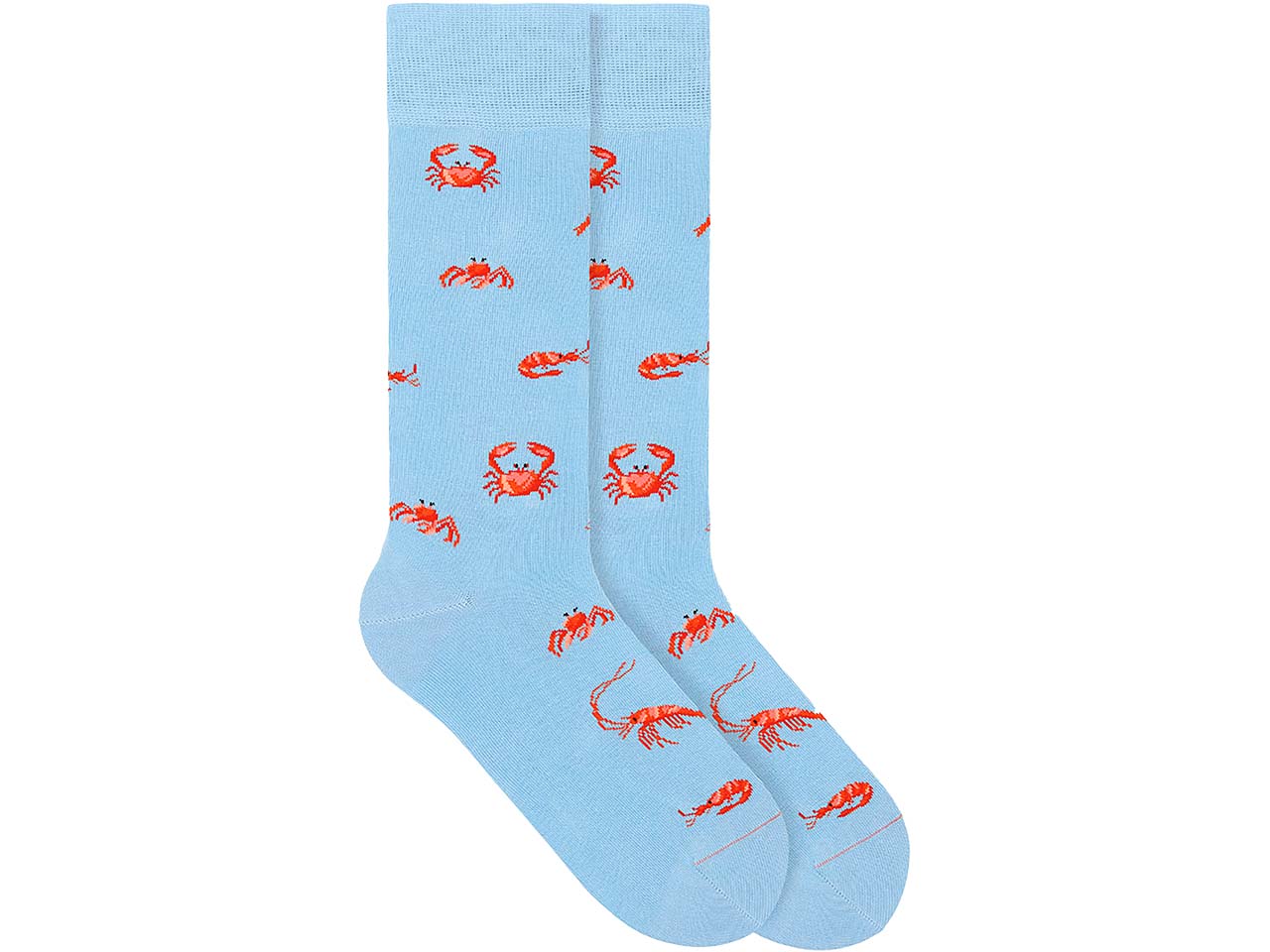 VON JUNGFELD Bio-Socken 'Crab', french blue, Gr. 36/40