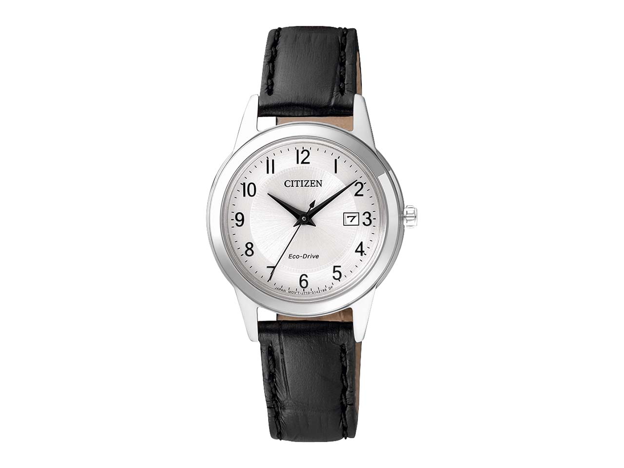 CITIZEN Solar-Armbanduhr 'Leder FE1081-08A' für Damen
