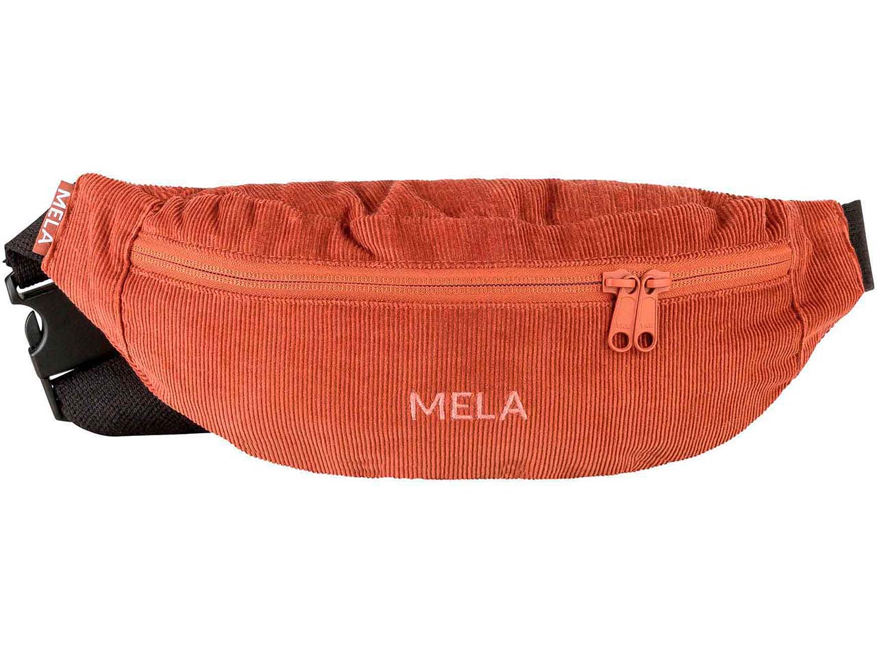 MELA Bio-Cord-Bauchtasche "BHAVIN" mit 2 Fächern, brick