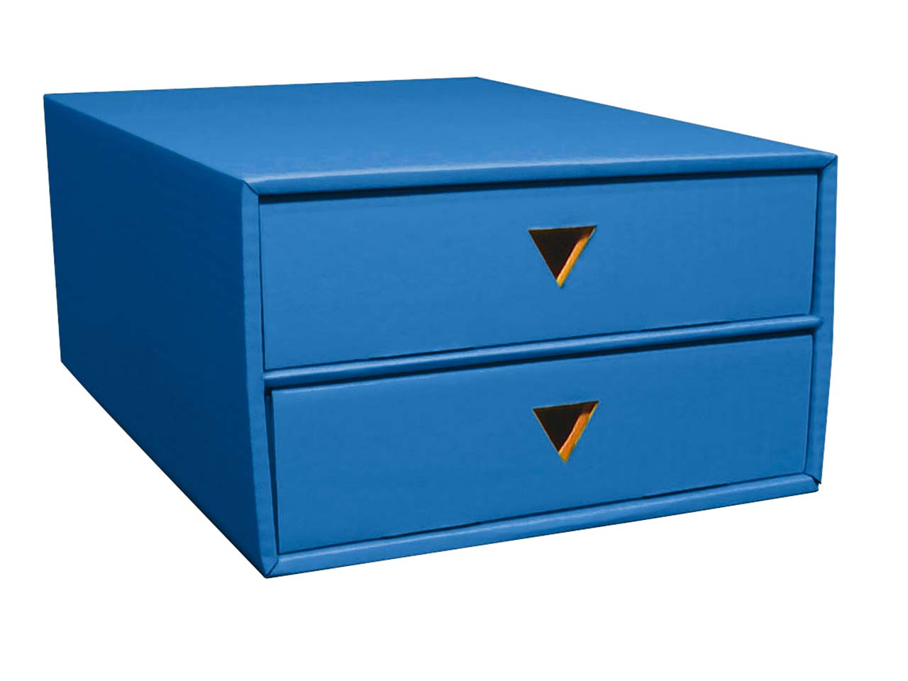 Schubboard A4 mit 2 Schüben blau