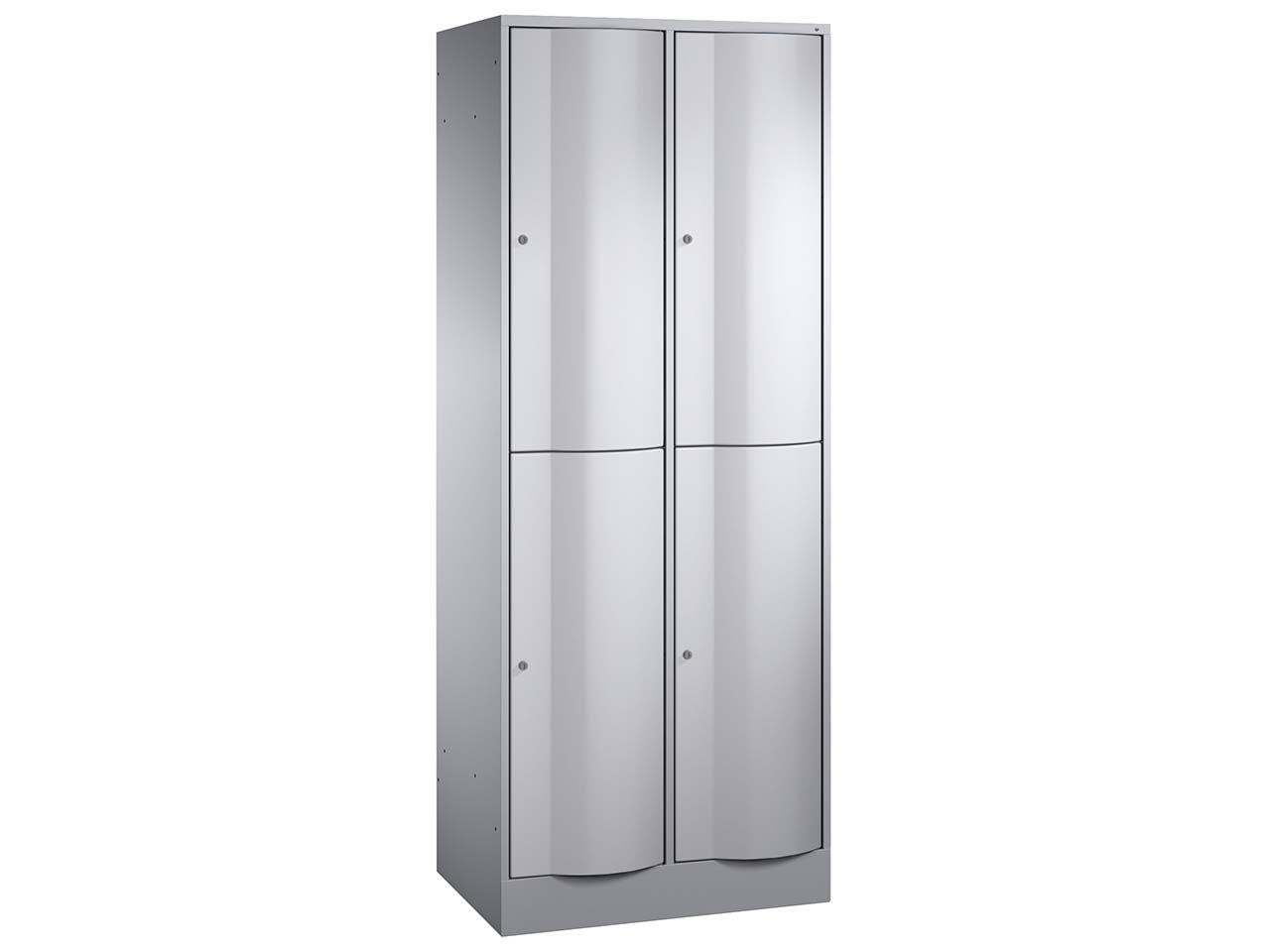 Schließfachschrank 2 Türme lg/si 2er