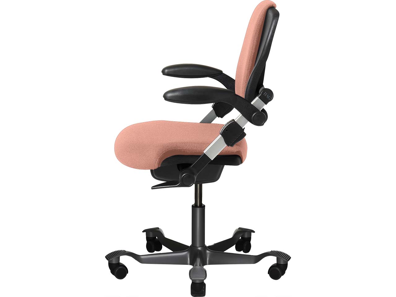HAG Bürodrehstuhl "H03 340" Gestell: silber, Stoff: Select light blush