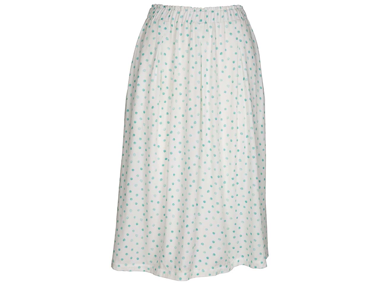 Living Crafts Damen-Midi-Rock "ORIETTA" aus Viskose, watercolour dots, Gr. 40