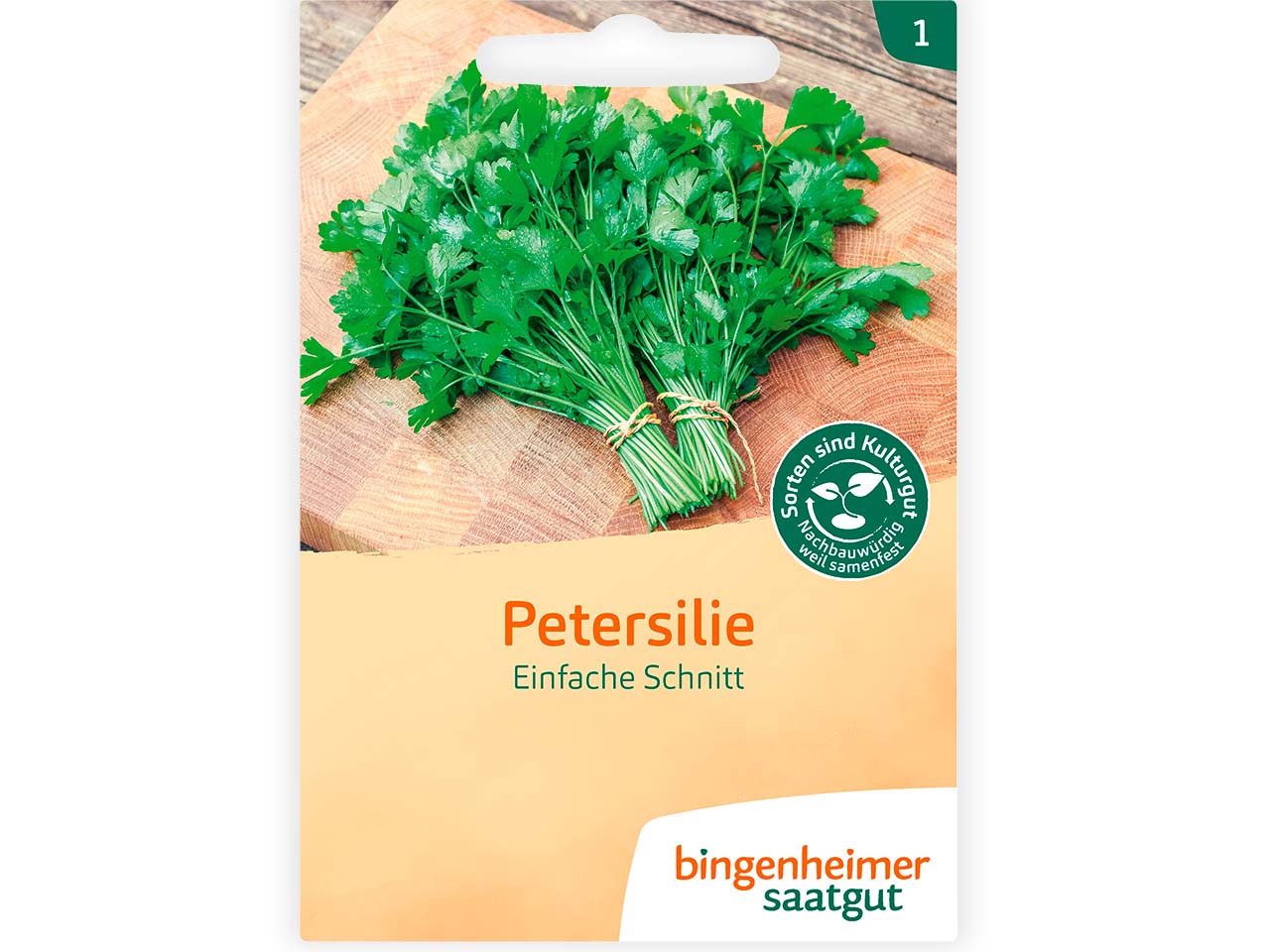 bingenheimer saatgut Bio-Samen Petersilie "Glatte Einfache", 1 Stk.