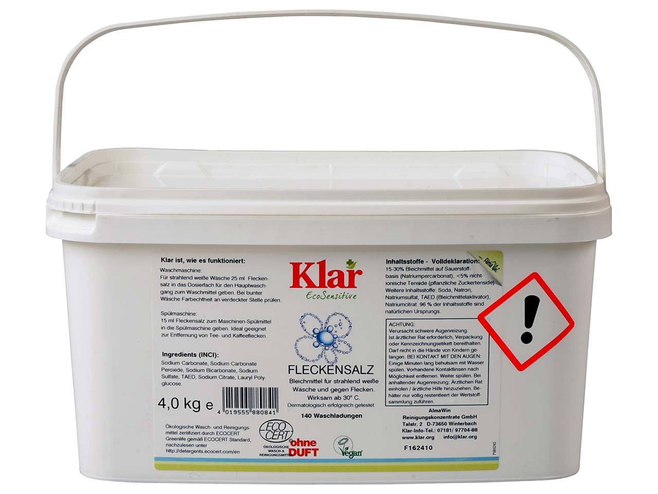 Klar Fleckensalz 'EcoSensitive' 4 kg