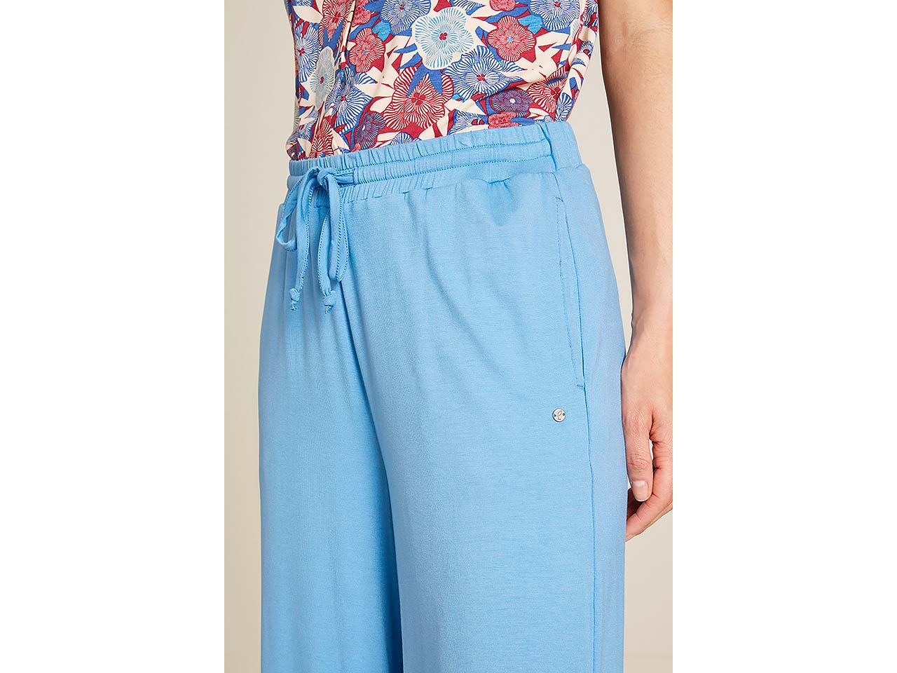 tranquillo Damen-Hose mit Bindebändern, marina, Gr. S