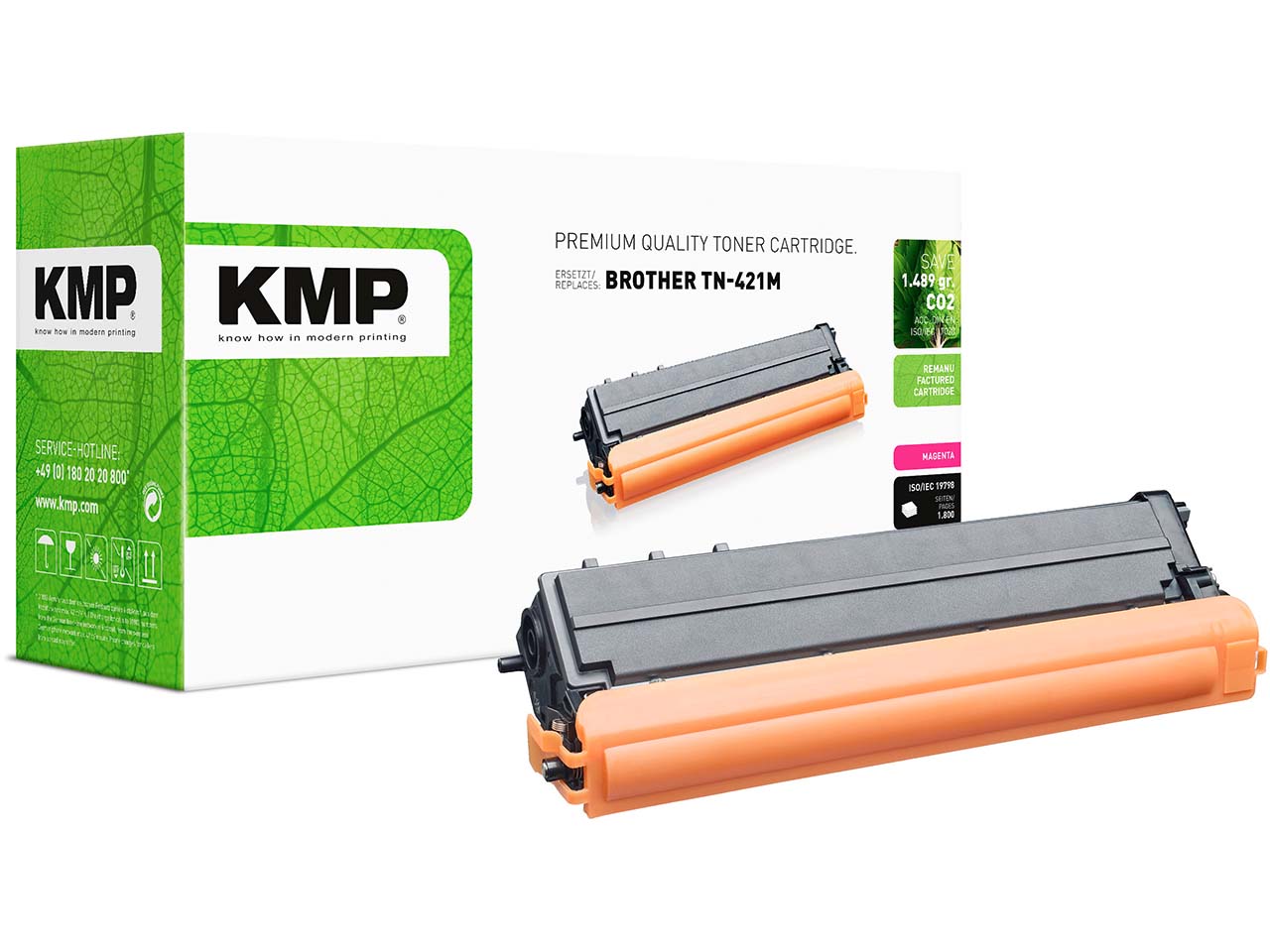 KMP Toner ersetzt Brother TN-421M magenta