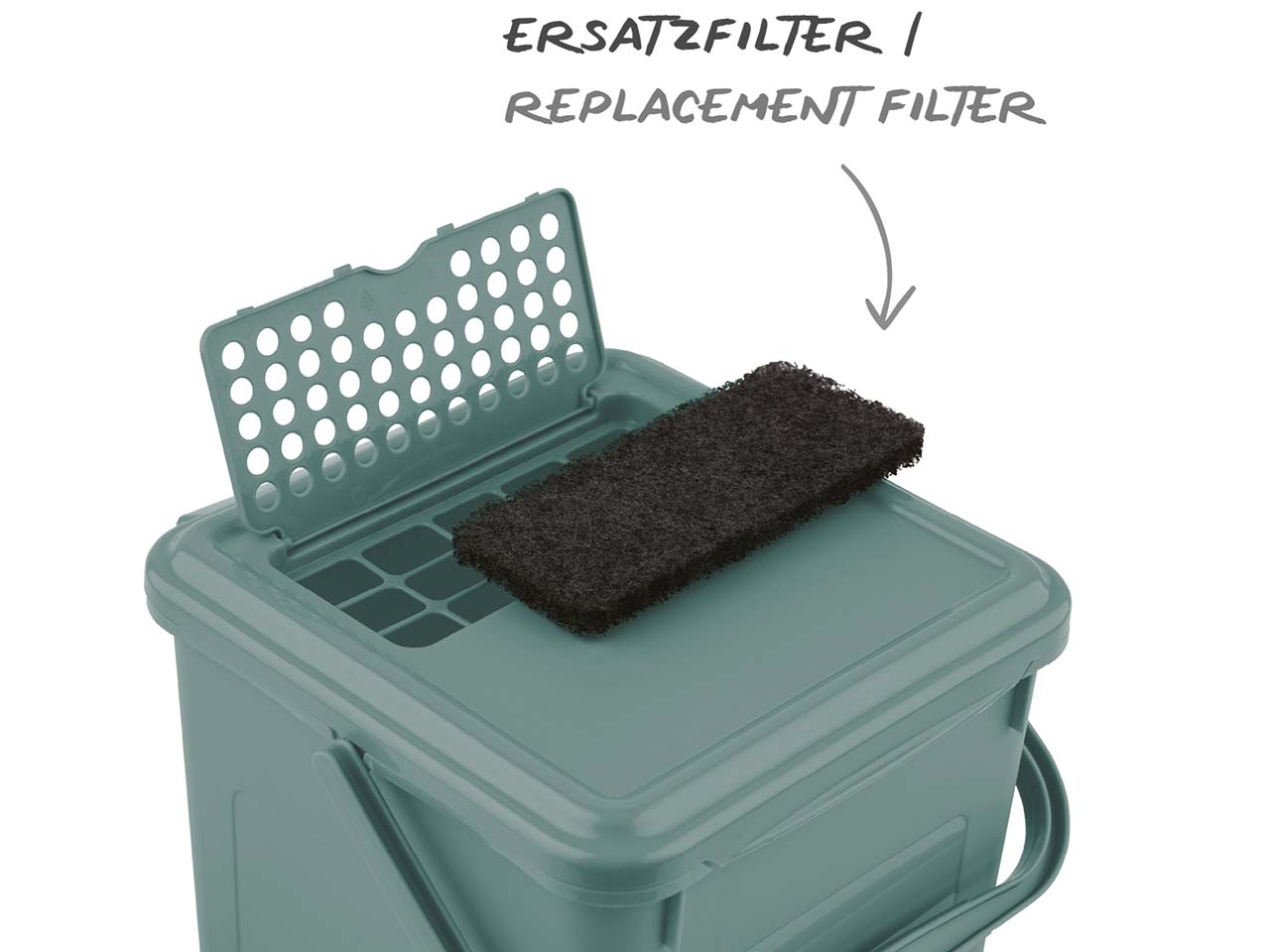 rotho Aktivkohle-Ersatzfilter für Komposteimer "BIO" 3 Stk.