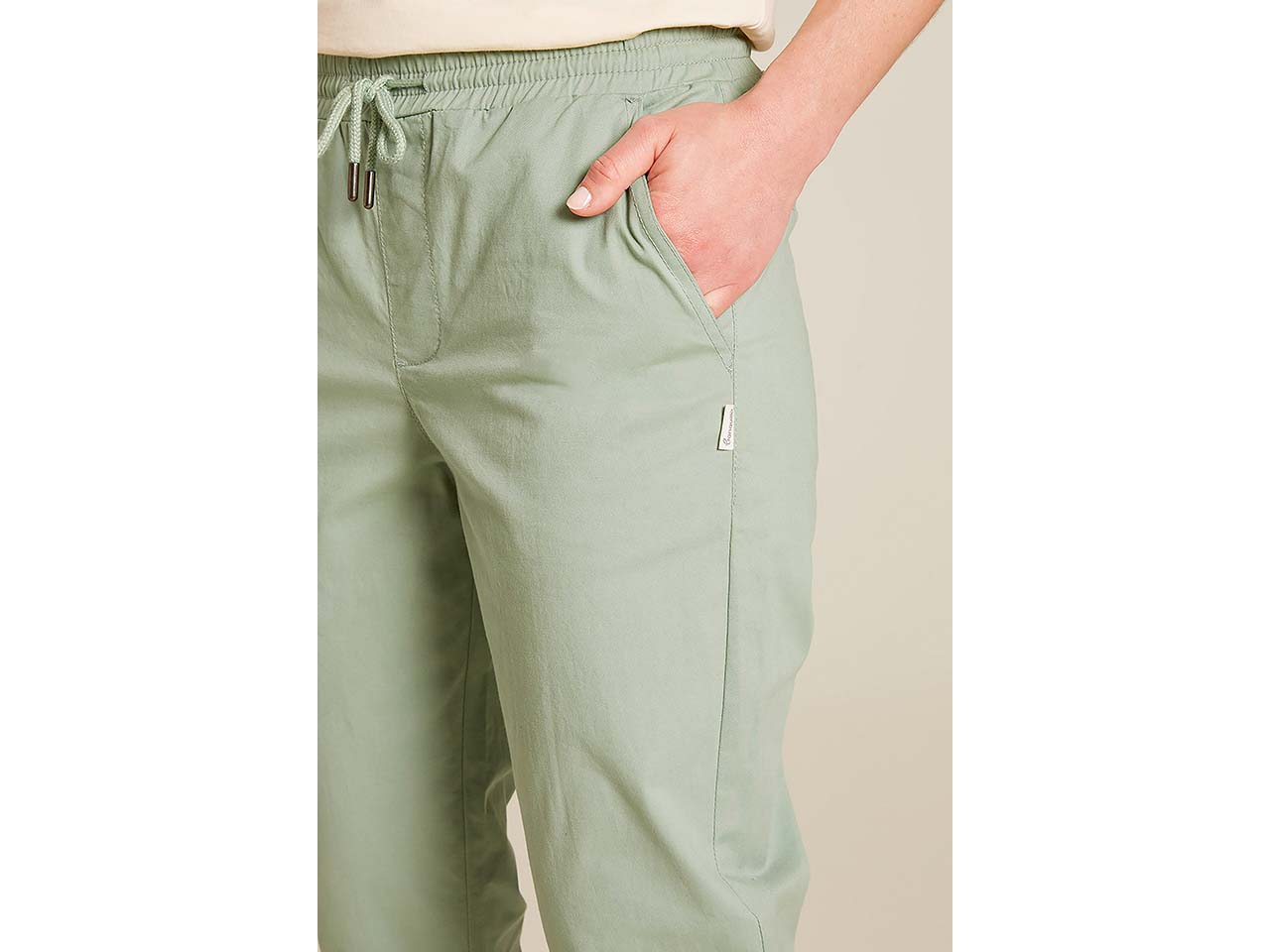 tranquillo Bio-Damen-Hose im Jogger-Style, granite green, Gr. 36