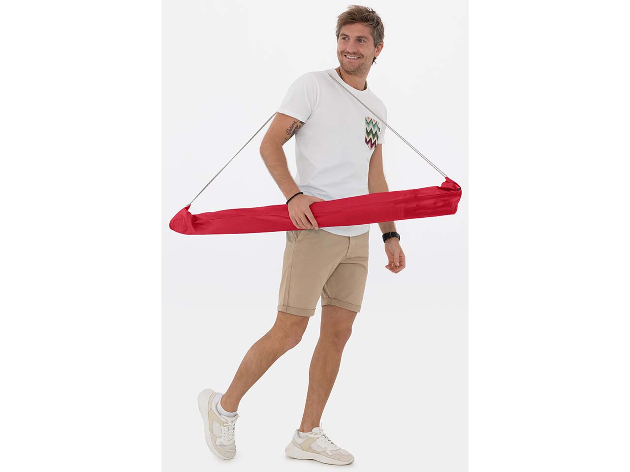 doppler Sonnenschirm "GS WINDPROFI NEO" mit Tragetasche Ø 200 cm, rot