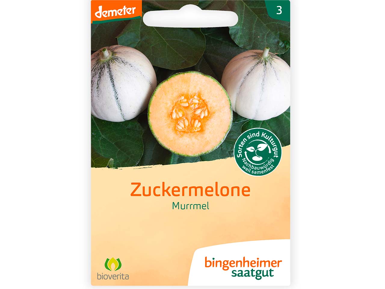 bingenheimer saatgut Bio-Samen Zuckermelone "Murrmel", 1 Stk.