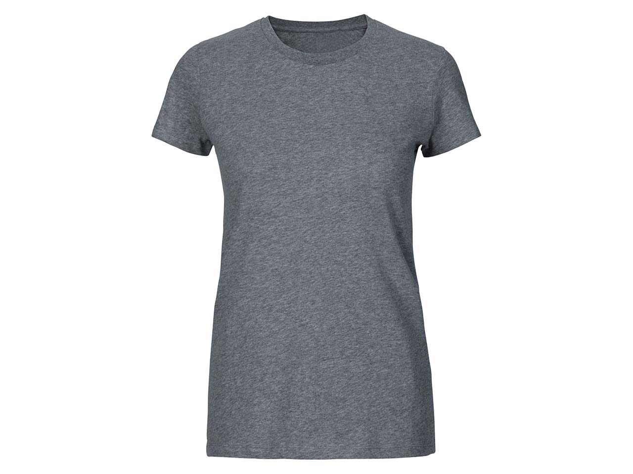 Neutral Bio-Damen-T-Shirt mit Rundhalsausschnitt dunkelgrau, Gr. M