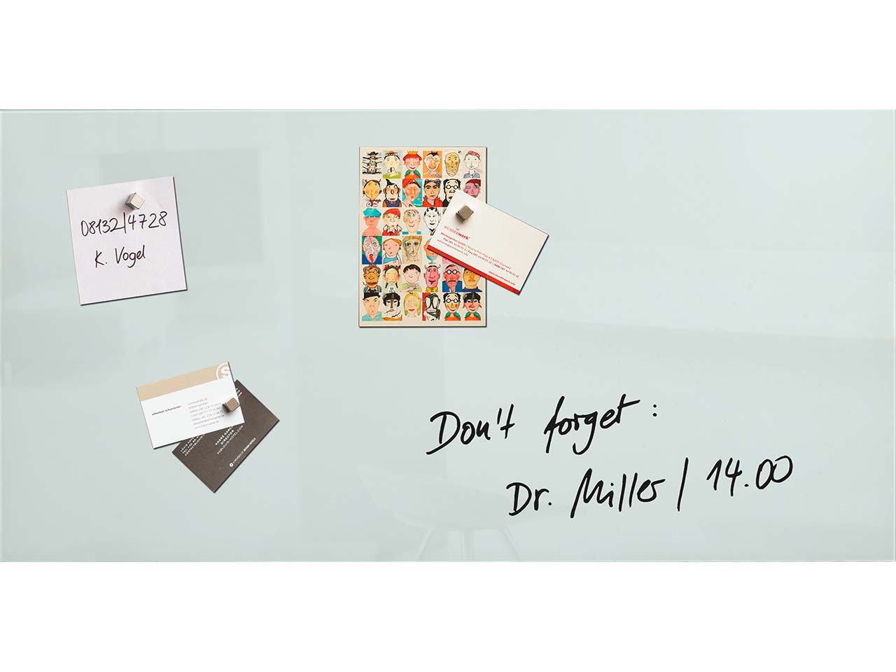 Sigel Glas-Magnettafel "artverum" 91 x 46 cm, weiß