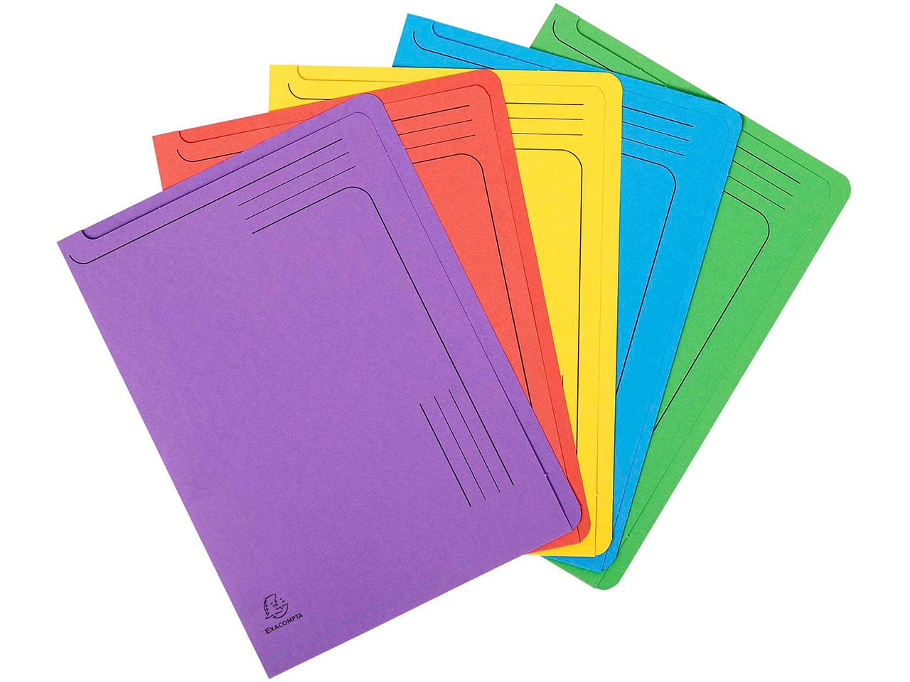 5 Exacompta Aktenmappen "Forever" mit abgerundeten Ecken sortiert