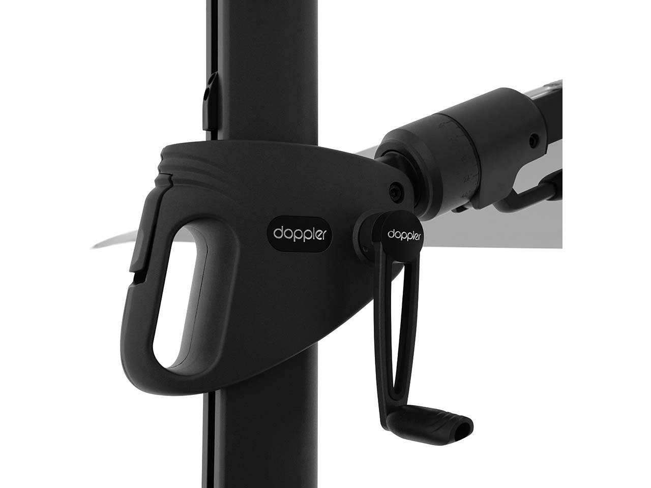 doppler Pendelschirm "myZone AX" 210 x 210 cm, hellgrau