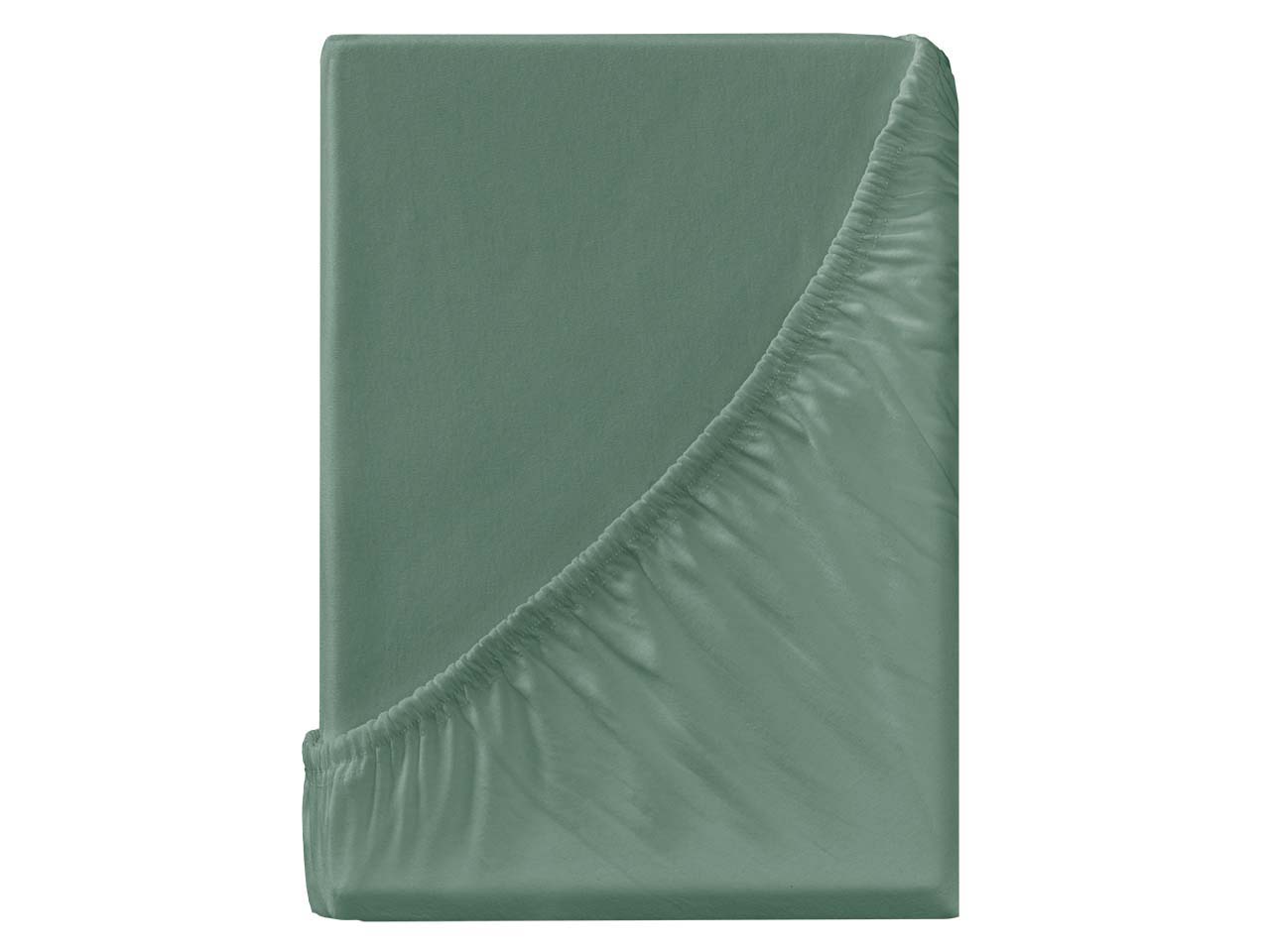Spannbettlaken "Single Jersey" aus Bio-Baumwolle 90-100 x 200 cm, salbei