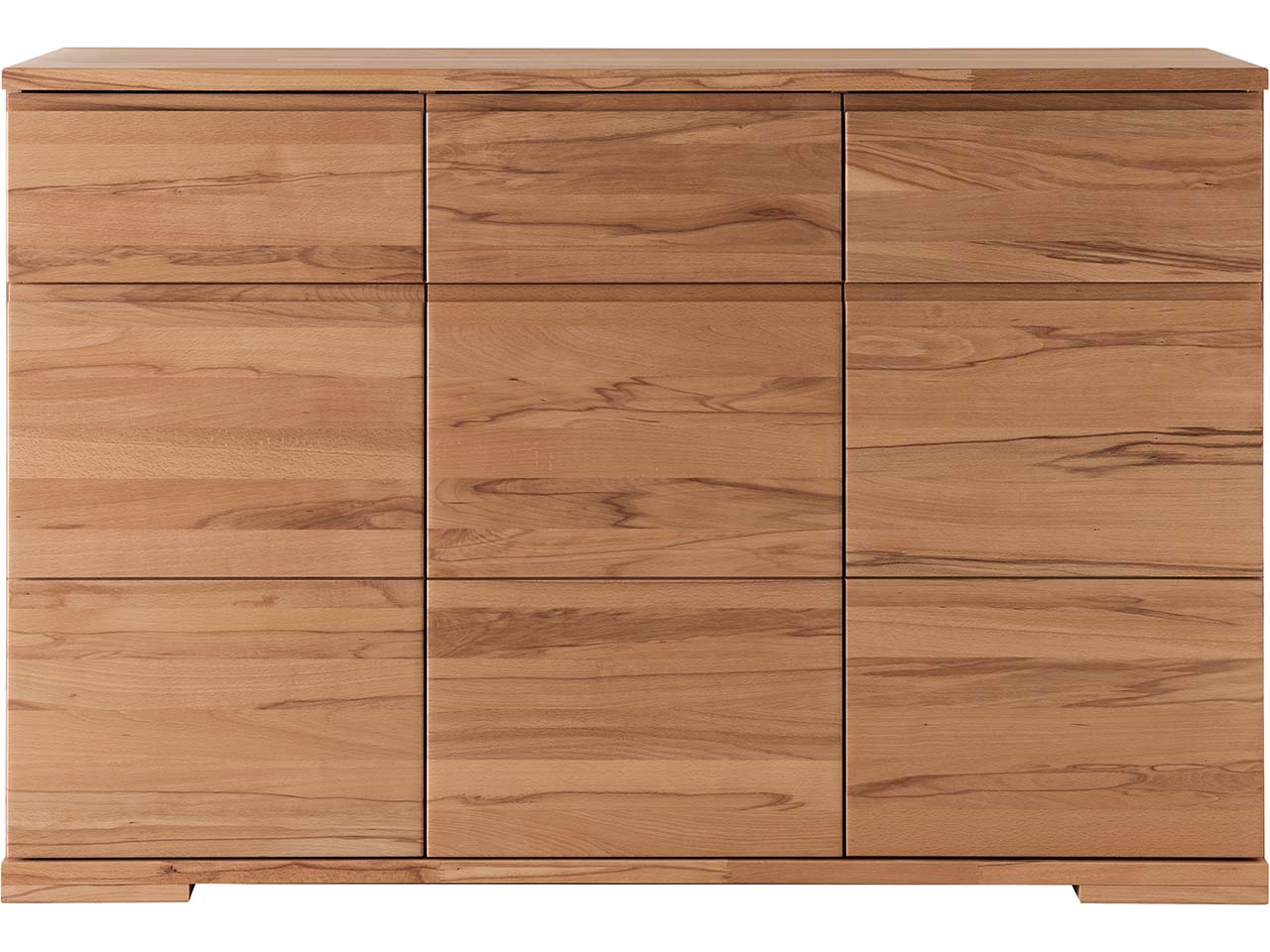 Forestales Kommode "Atlanta VII" 3 Türen, 3 Schubladen, Kernbuche