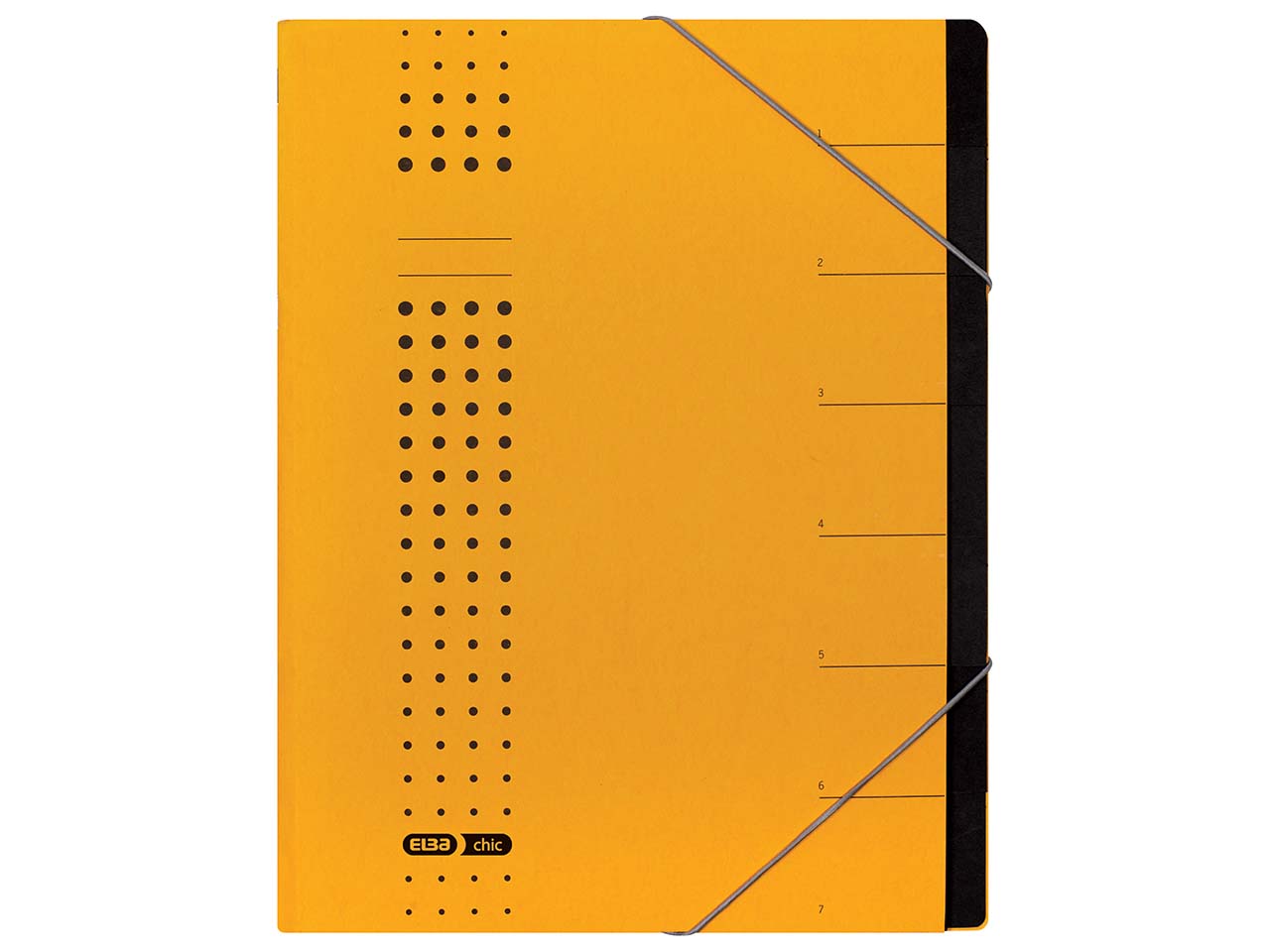 ELBA Ordnungsmappe 'chic' 7 Fächer gelb