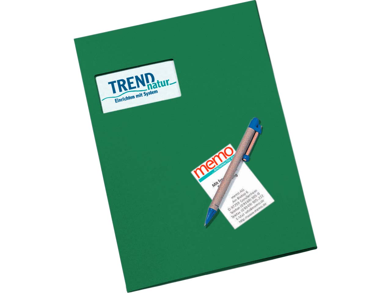 memo Angebotsmappe grün 350 g/m² m.F. 21 x 30 cm
