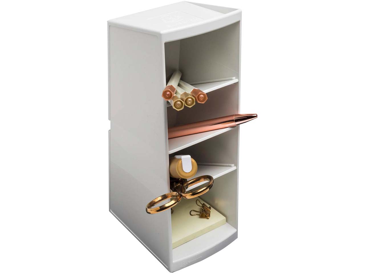 Exacompta Ordnungshelfer "Multitower AutentiK" 4 Fächer, 230 x 80 x 110 mm, weiß Exacompta Ordnungshelfer "Multitower AutentiK" 4 Fächer, 230 x 80 x 110 mm, weiß
