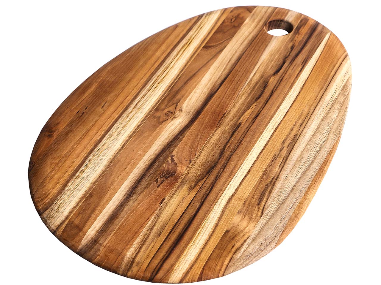 TEAKHAUS Schneidebrett oval 41 x 27 cm